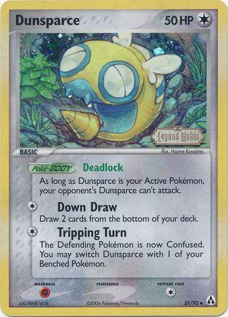 Dunsparce (31/92) (Stamped) [EX: Legend Maker] - for just $5.90! 