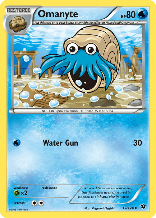 Omanyte (17/124) [XY: Fates Collide] - for just $0.15! 