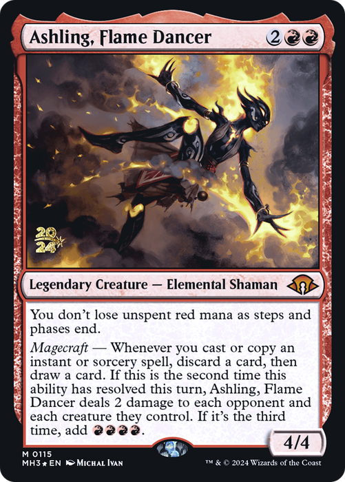 Ashling, Flame Dancer (PRE-115) - Modern Horizons 3 Promos Foil - for just $7.17! 