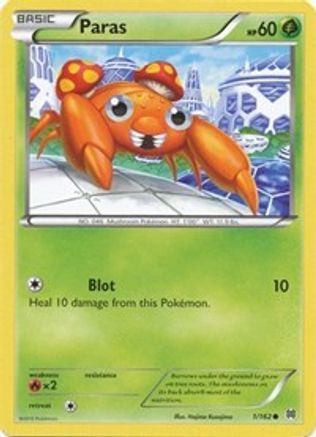 Paras 001/162 - XY  BREAKthrough Reverse Holofoil - for just $0.19! 