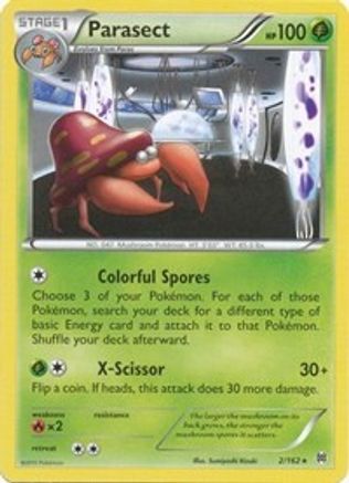 Parasect 002/162 - XY  BREAKthrough Reverse Holofoil - for just $0.23! 