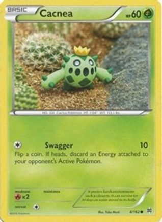 Cacnea 004/162 - XY  BREAKthrough Reverse Holofoil - for just $0.70! 