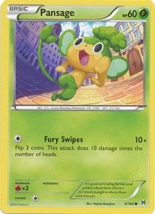 Pansage 005/162 - XY  BREAKthrough - for just $0.05! 
