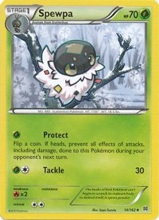 Spewpa 014/162 - XY  BREAKthrough Reverse Holofoil - for just $0.33! 