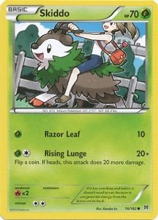 Skiddo 016/162 - XY  BREAKthrough Reverse Holofoil - for just $0.20! 