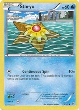 Staryu 029/162 - XY  BREAKthrough Reverse Holofoil - for just $0.20! 