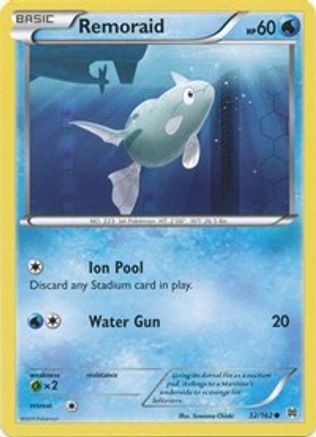 Remoraid 032/162 - XY  BREAKthrough Reverse Holofoil - for just $0.28! 