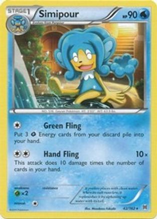 Simipour 042/162 - XY  BREAKthrough Reverse Holofoil - for just $0.28! 