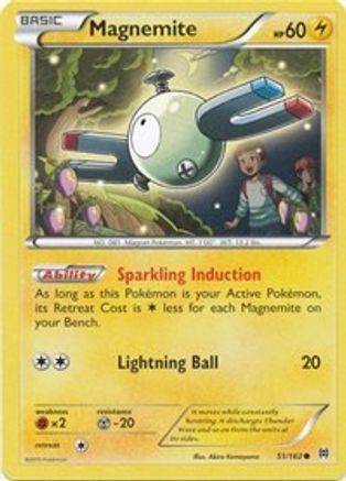 Magnemite 051/162 - XY  BREAKthrough Reverse Holofoil - for just $0.28! 