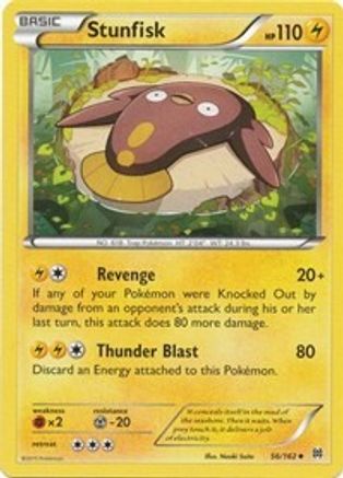 Stunfisk 056/162 - XY  BREAKthrough Reverse Holofoil - for just $0.10! 
