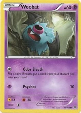 Woobat 071/162 - XY  BREAKthrough Reverse Holofoil - for just $0.20! 