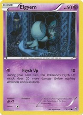 Elgyem 073/162 - XY  BREAKthrough - for just $0.05! 