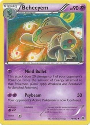 Beheeyem 074/162 - XY  BREAKthrough Reverse Holofoil - for just $0.30! 