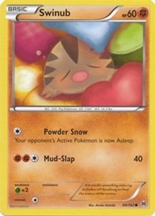 Swinub 080/162 - XY  BREAKthrough Reverse Holofoil - for just $0.30! 