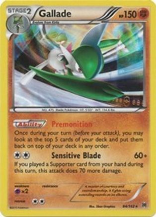 Gallade 084/162 - XY  BREAKthrough Reverse Holofoil - for just $0.40! 