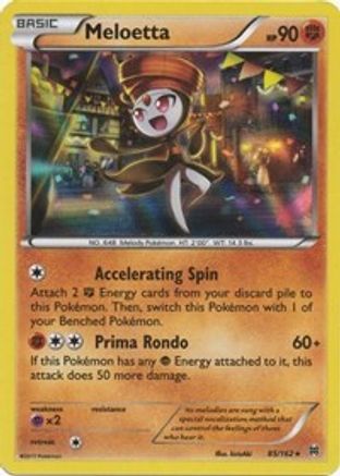 Meloetta 085/162 - XY  BREAKthrough Holofoil - for just $0.49! 