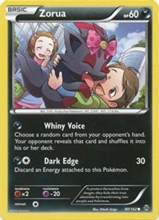Zorua 090/162 - XY  BREAKthrough Reverse Holofoil - for just $0.40! 