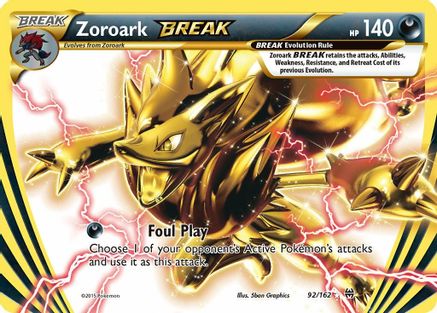 Zoroark BREAK 092/162 - XY  BREAKthrough Holofoil - for just $1.66! 