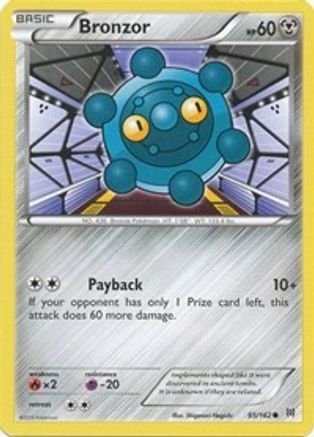 Bronzor 095/162 - XY  BREAKthrough Reverse Holofoil - for just $0.08! 