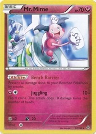 Mr. Mime 097/162 - XY  BREAKthrough Reverse Holofoil - for just $0.88! 