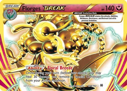 Florges BREAK 104/162 - XY  BREAKthrough Holofoil - for just $0.79! 