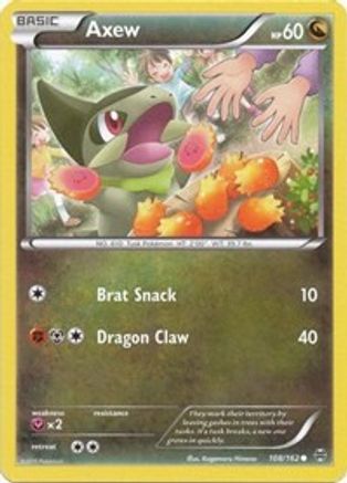Axew 108/162 - XY  BREAKthrough - for just $0.10! 