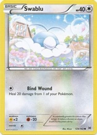 Swablu 124/162 - XY  BREAKthrough Reverse Holofoil - for just $0.15! 