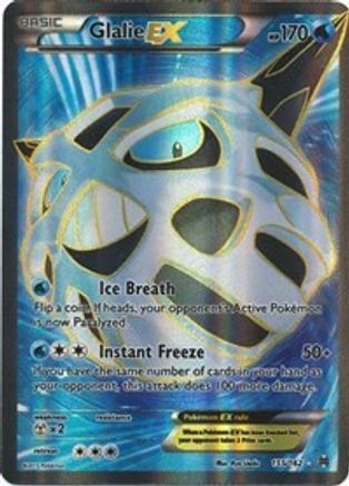 Glalie EX (Full Art) 155/162 - XY  BREAKthrough Holofoil - for just $3.17! 