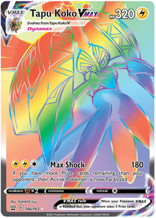 Tapu Koko VMAX (166/163) [Sword & Shield: Battle Styles] - for just $3! 