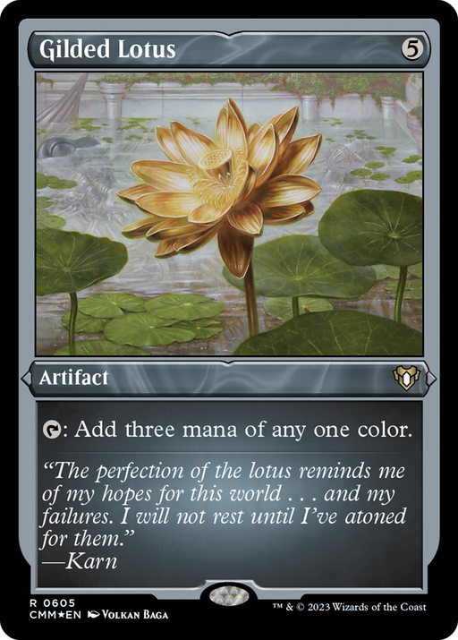 Gilded Lotus (Foil Etched) [Commander Masters] - Just $7.35! Shop now at Retro Gaming of Denver