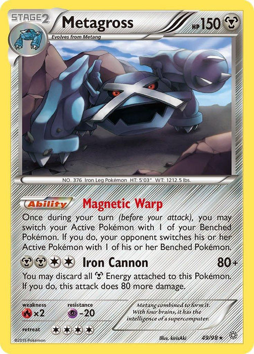 Metagross (49/98) (Theme Deck Exclusive) [XY: Ancient Origins] - for just $0.70! 