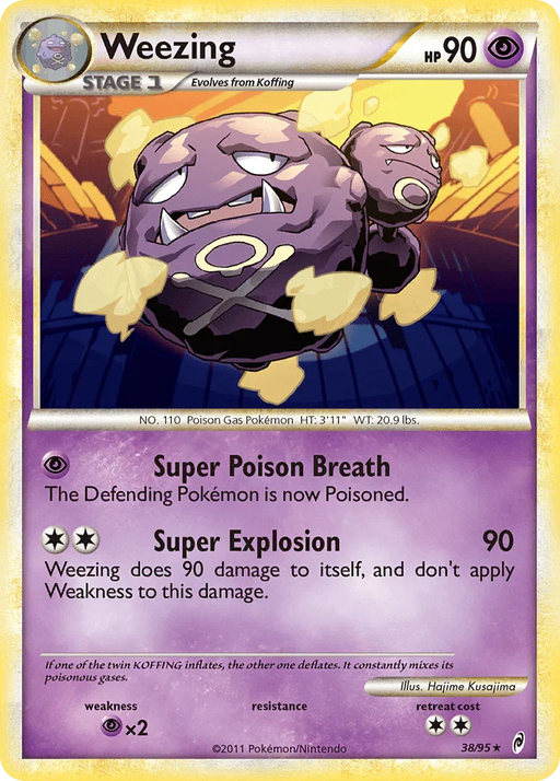 Weezing (38/95) [HeartGold & SoulSilver: Call of Legends] - for just $0.40! 
