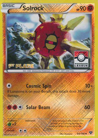 Solrock (64/146) (1st Place League Challenge Promo) [XY: Base Set] - for just $2.10! 