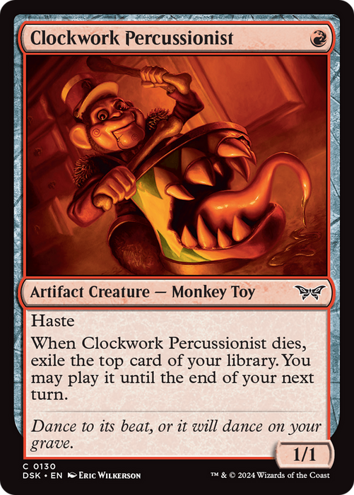 Clockwork Percussionist (DSK-130) - Duskmourn: House of Horror Foil - for just $0.08! 