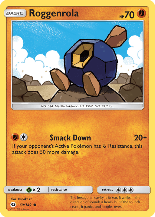 Roggenrola (69/149) [Sun & Moon: Base Set] - for just $0.10! 