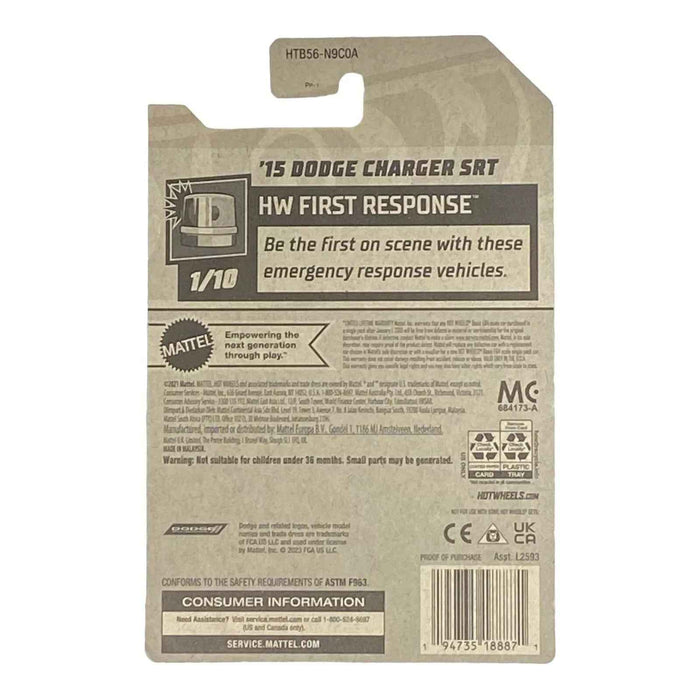 Hot Wheels '15 Dodge Charger SRT - First Response Series 1/10 - for just $1.79! 