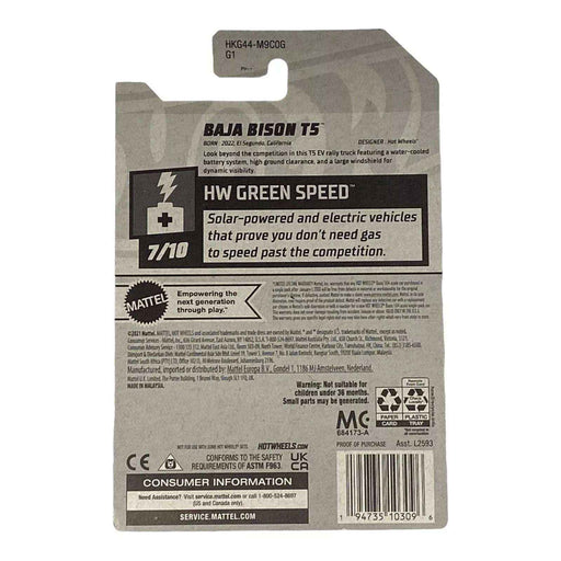 Hot Wheels Baja Bison T5 - Green Speed Series 7/10 - for just $1.79! 