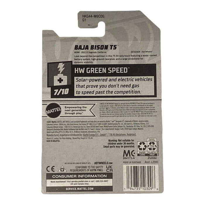 Hot Wheels Baja Bison T5 - Green Speed Series 7/10 - for just $1.79! 