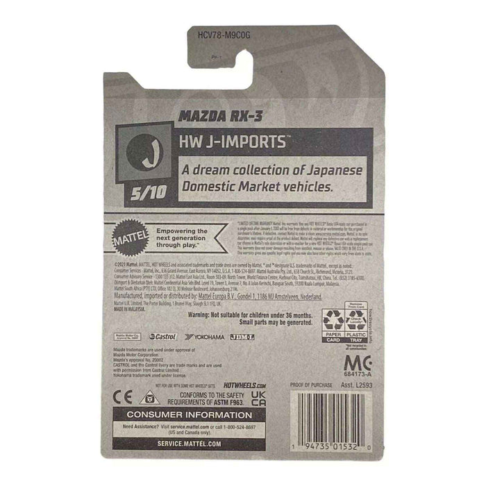 Hot Wheels Mazda RX-3 - J-Imports Series 5/10 - for just $1.79! 