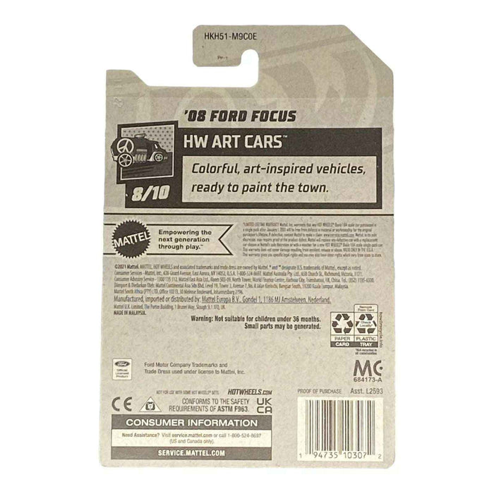 Hot Wheels '08 Ford Focus - Art Cars Series 8/10 - for just $1.79! 