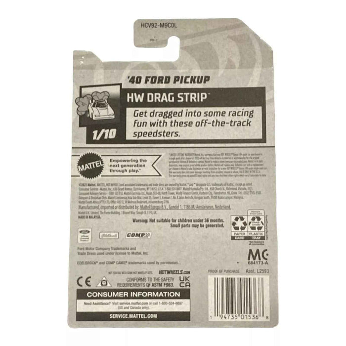 Hot Wheels '40 Ford Pickup - Drag Strip Series 1/10 - for just $1.79! 