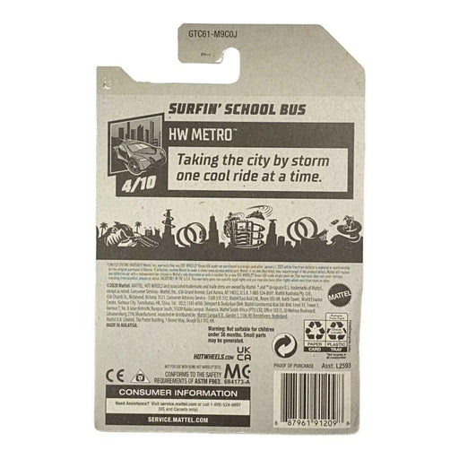 Hot Wheels Surfin' School Bus - Metro Series 4/10 - for just $1.79! 