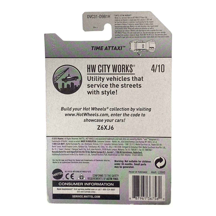 Hot Wheels Time Attaxi - Need for Speed No Limits - City Works Series 4/10 - for just $1.79! 