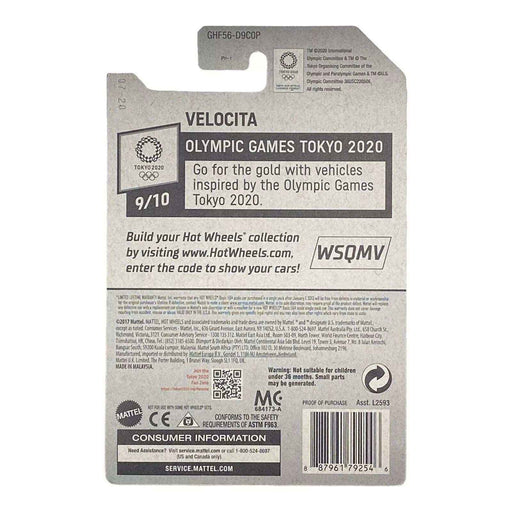 Hot Wheels Velocita - Swimming - Olympic Games Tokyo 2020 Series 9/10 - for just $1.79! 