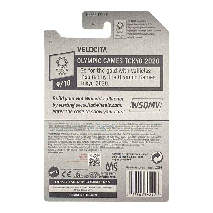Hot Wheels Velocita - Swimming - Olympic Games Tokyo 2020 Series 9/10 - for just $1.79! 