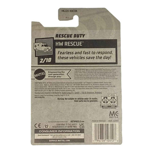 Hot Wheels Rescue Duty - Rescue Series 2/10 - for just $1.79! 