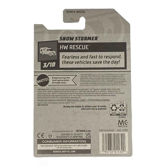 Hot Wheels Snow Stormer - Rescue Series 3/10 - for just $1.79! 