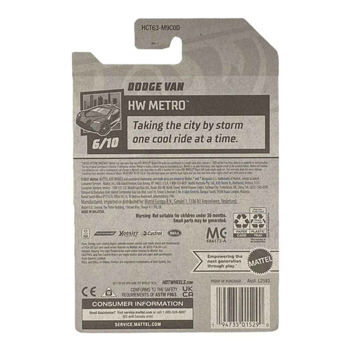 Hot Wheels Dodge Van - Metro Series 6/10 - for just $1.79! 