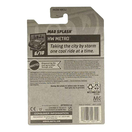 Hot Wheels Mad Splash - Metro Series 6/10 - for just $1.79! 