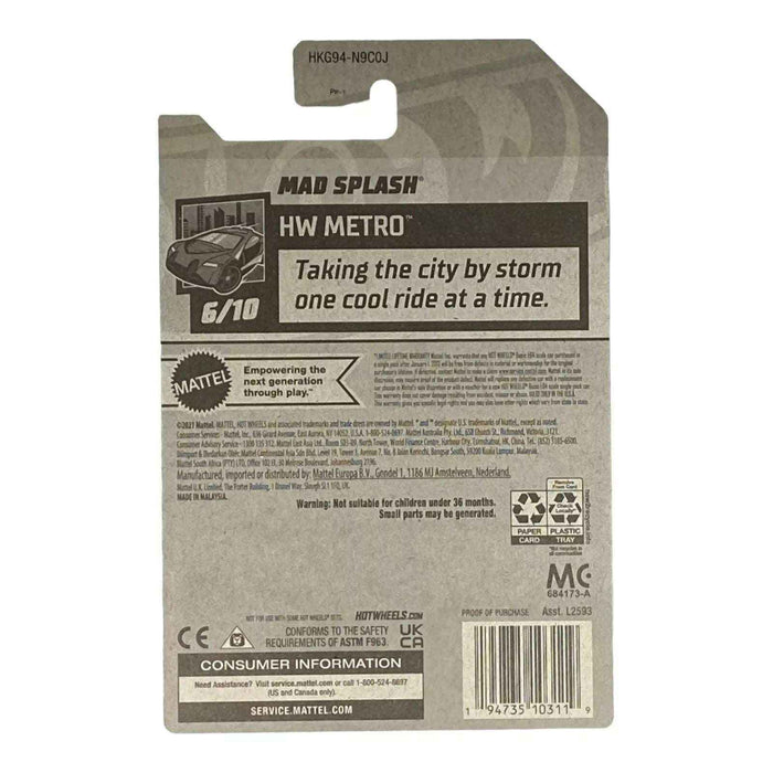 Hot Wheels Mad Splash - Metro Series 6/10 - for just $1.79! 